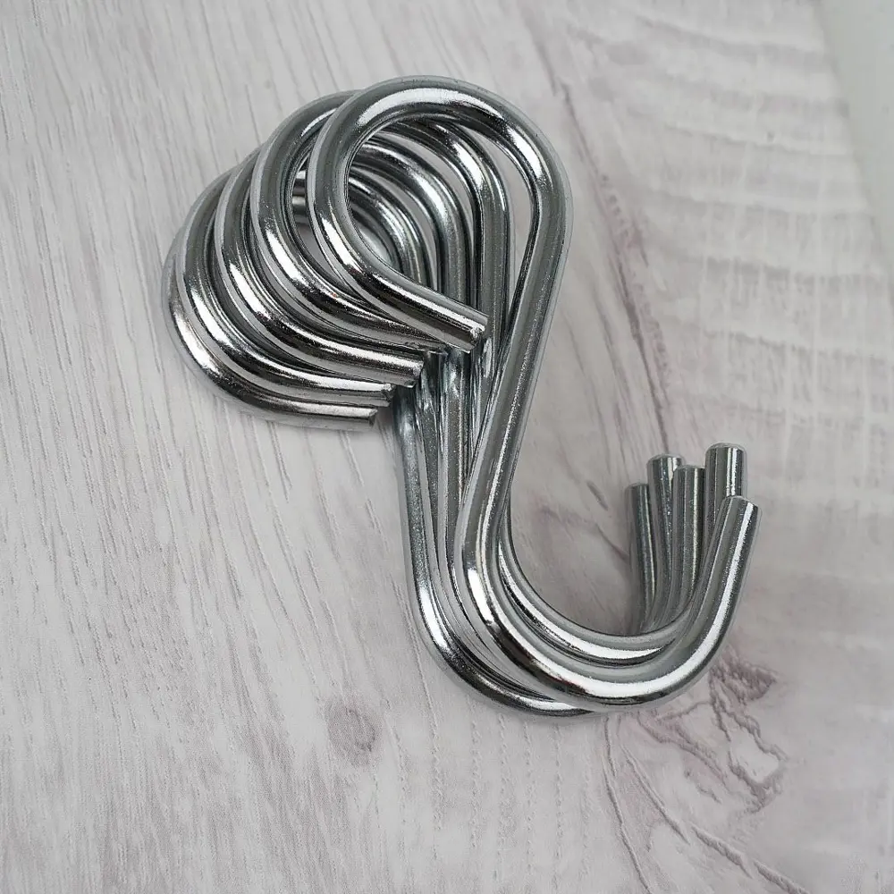 Комплект крючков для рейлинга Lemax 3x2x6 см металл цвет хром 5 шт STLM-2160740 - Вид №1