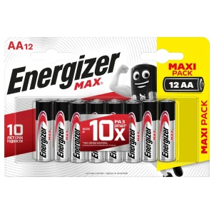 Батарейка алкалиновая Energizer Max AA/LR6 FSB 12 шт.