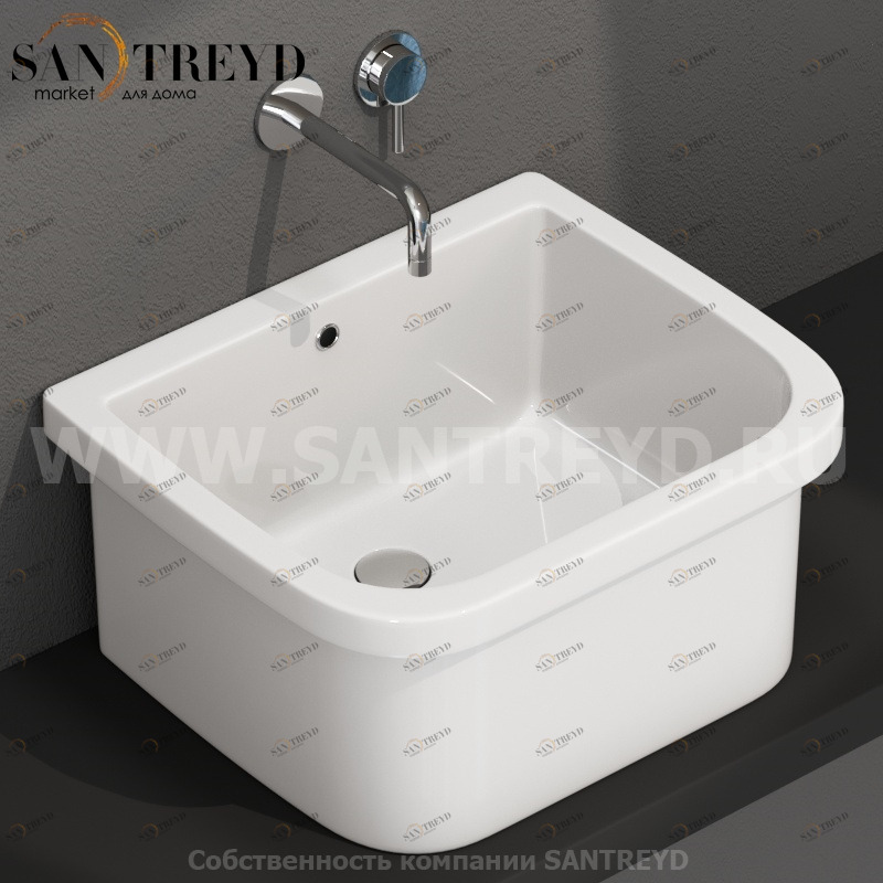 VA043BI Встроенная раковина под столешницу прямоугольная Ceramica Globo GRACE