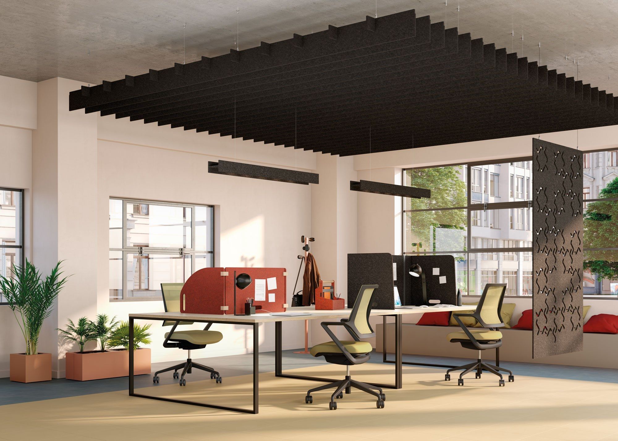 Рециркулированная ПЭТ подвесная акустическая панель Manade CANOPÉE ARCH-00071727 - Вид №1