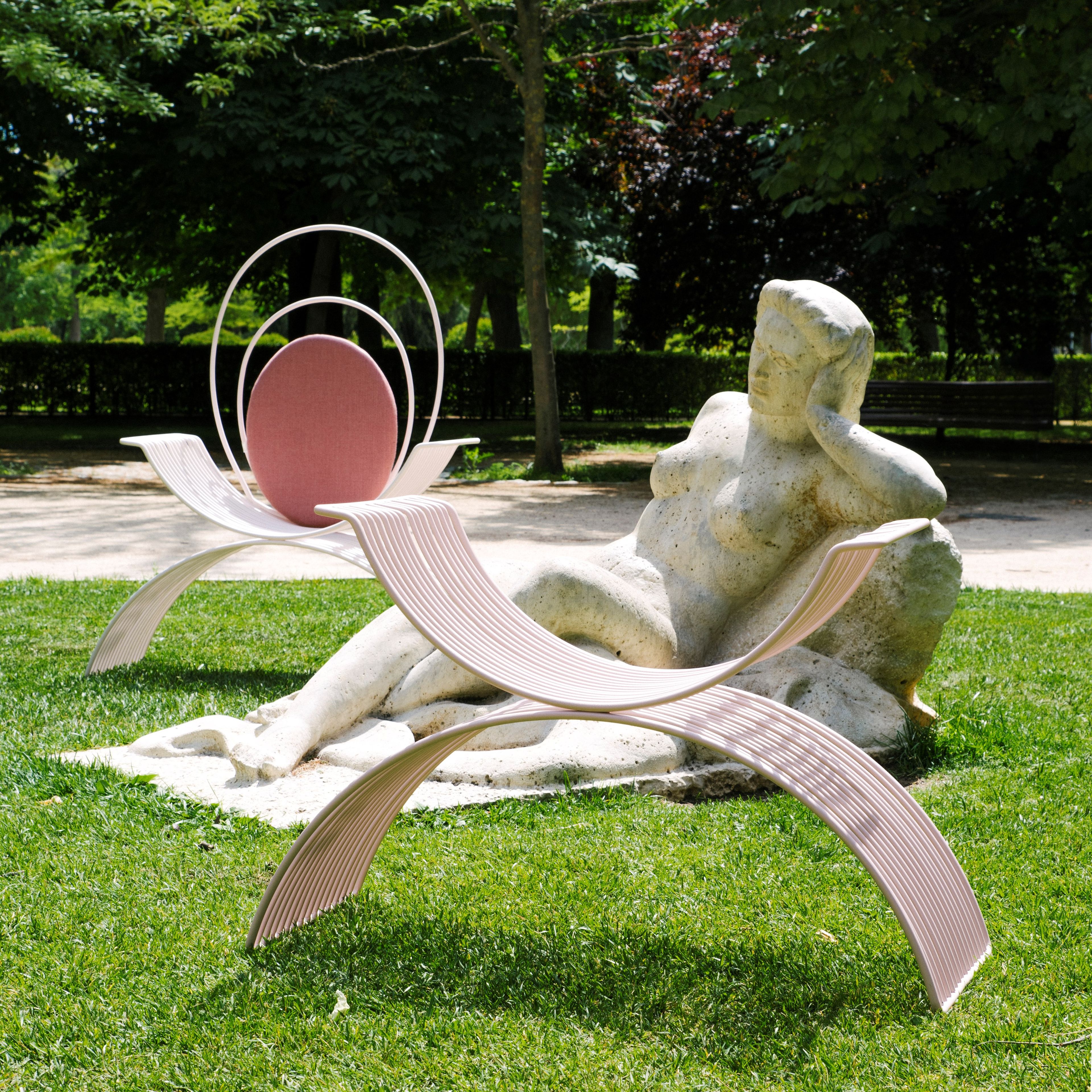 Стальной садовый стул с подлокотниками iSimar Romana ARCH-00082158 - Вид №8