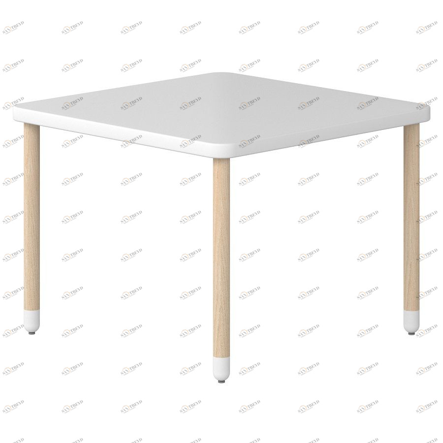 Стол Flexa Play, белый, 48х65х65 см 825012640