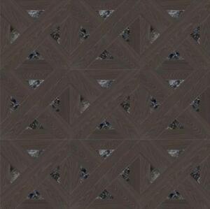 Художественный паркет Da Vinci Щитовой Со Вставкой Камня 26-010 Дуб (Гладкая) 500х500 мм.