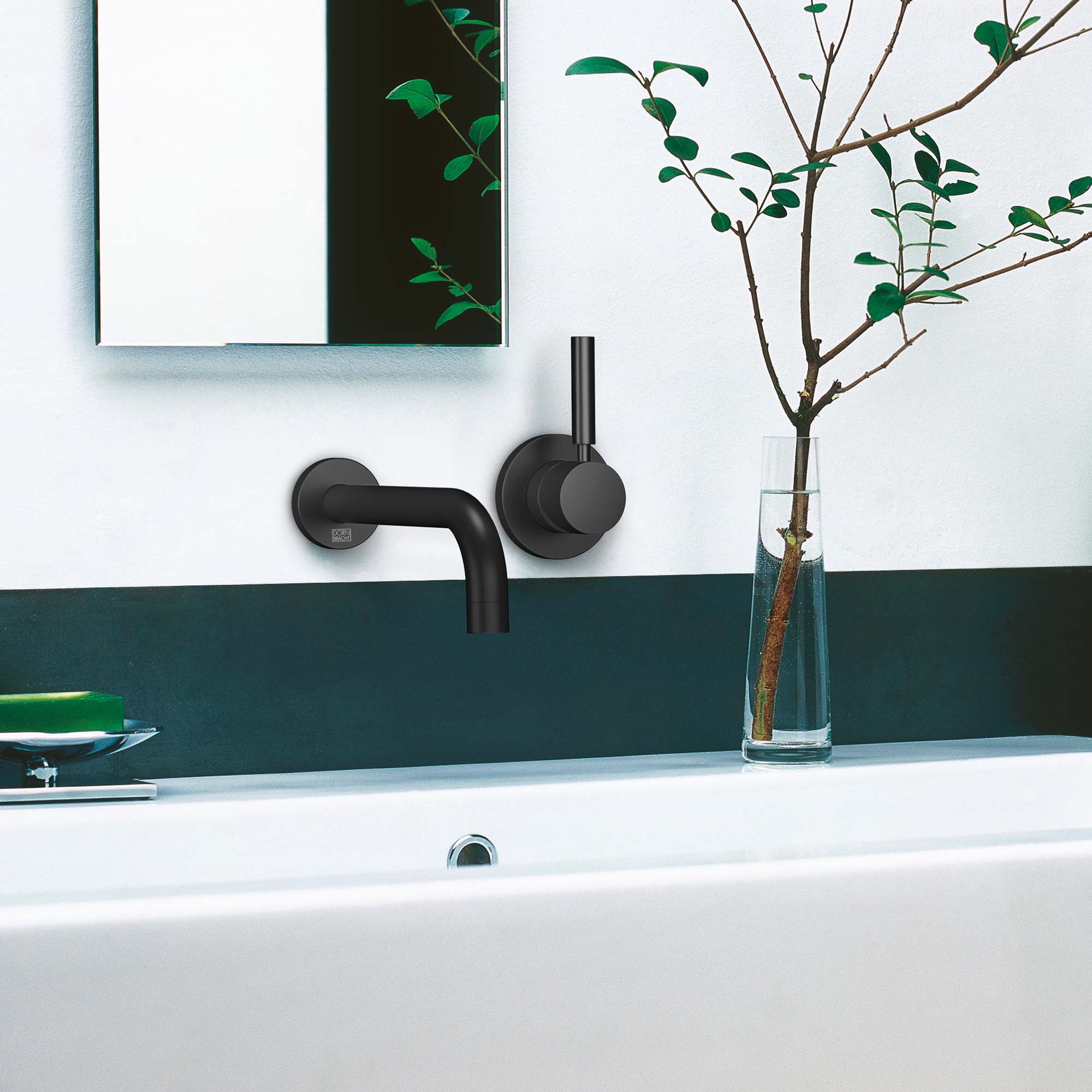 EDITION PRO Смеситель для раковины, однорычажный, настенный, без донного клапана - Матовый Хром DornBracht 36812626-93 - Вид №1