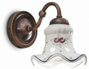 FERROLUCE Настенный керамический светильник с фиксированным кронштейном Chieti C172