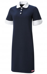 64658 Платье-поло трикотажное цвет NAVY (темно-синий) GRACE  Одежда для обслуживающего персонала  размер 46 (M)