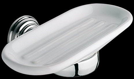 CA132 Мыльница в ванную, двойная, подвесная, керамическая bagno&associati CANOVA