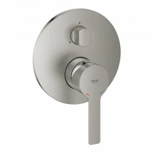 Смеситель для ванны GROHE Lineare New с переключателем на 3 положения, суперсталь (24095DC1)