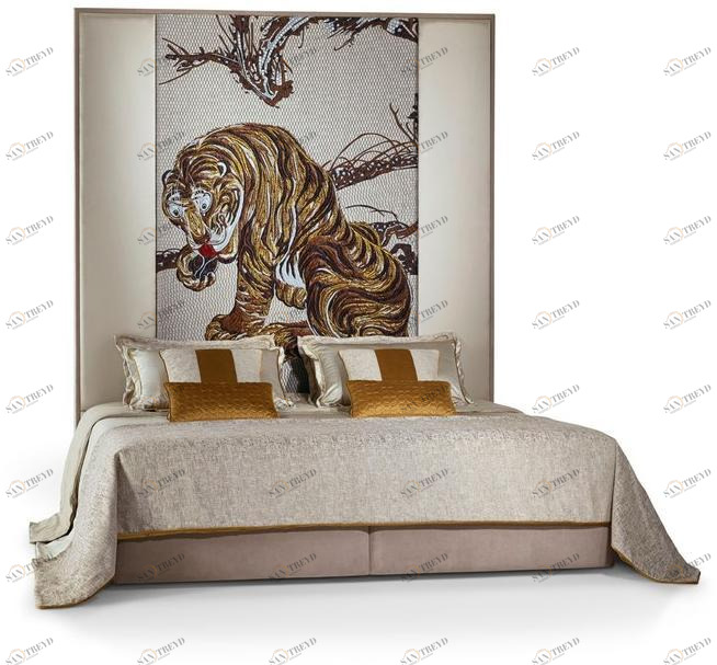 Sicis Двуспальная кровать с высоким изголовьем Home sun-id-1473645