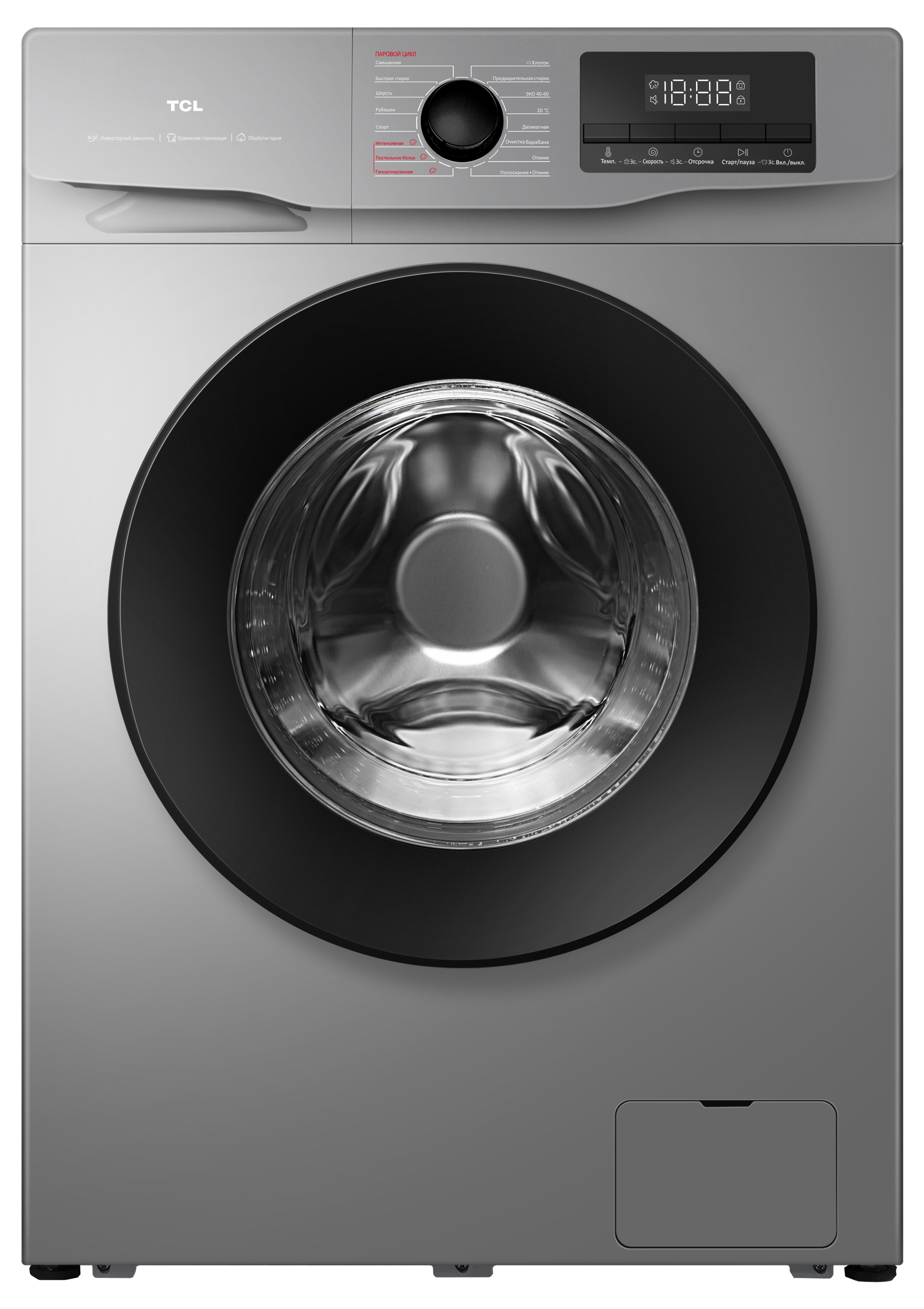 5637719 Стиральная машина TCL W-SF606G серый STDN-0112180