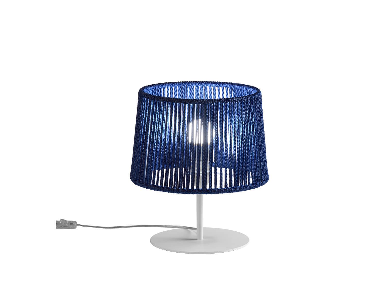 Светодиодная настольная лампа ручной работы из веревки и металла Olé Lighting Drum ARCH-00084195