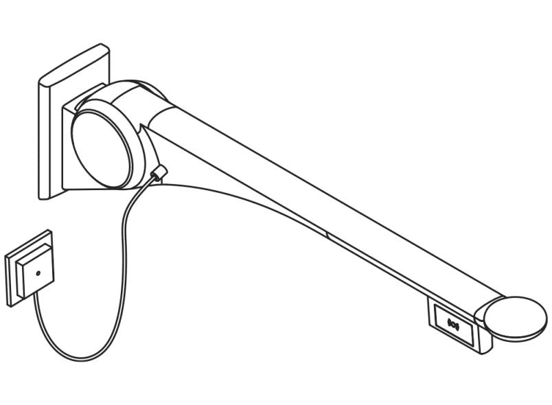 802.50.47260 Складная опорная рейка премиум-класса HEWI Stützen  - Вид №5