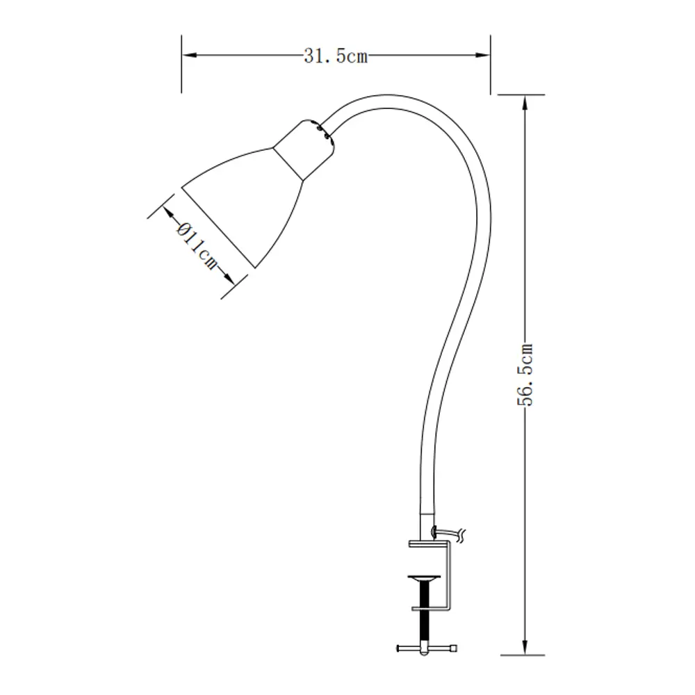 Настольная лампа CAMELION KD-438 с гибкой стойкой и струбциной 89387940 STLM-1476934 - Вид №10