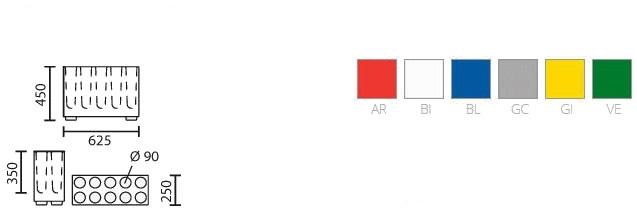 Pedrali Подставка для зонтов из дизайнерского полиэтилена sun-id-1477018 - Вид №11