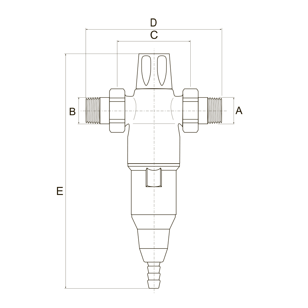 10204 Фильтры ручной обратной промывки Tece  - Вид №1