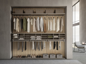 Деревянная гардеробная