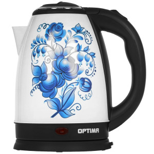 9208661 Электрочайник OPTIMA EK-1801GZ белый