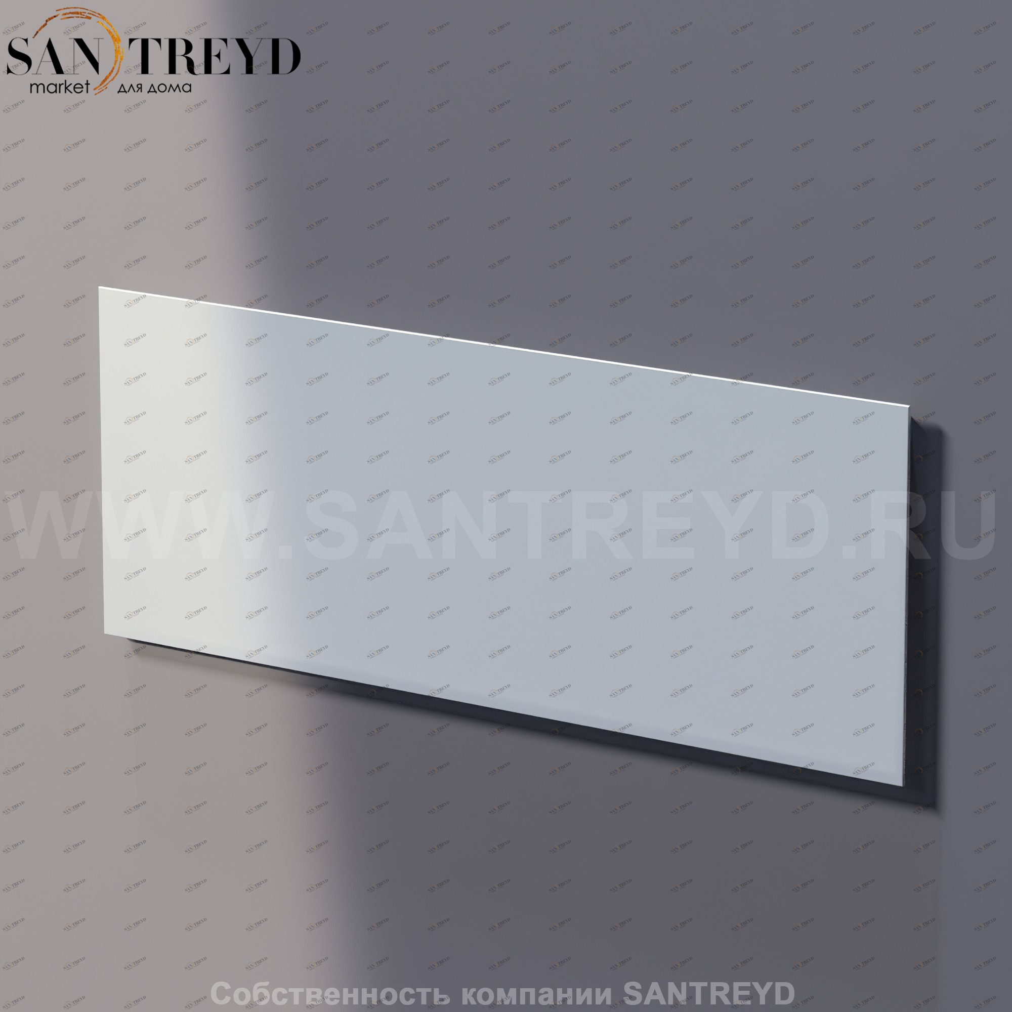 Agape NUDO Прямоугольное горизонтальное зеркало: длина 160 см, высота 60 см ASPE1660O