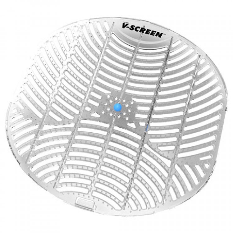 V-SCREEN BLUE (Прохладная мята) VECTAIR SYSTEMS V-SCREEN Сетка - Ароматизатор для писсуаров – аромат Прохладная мята Прозрачный, Светло-серый 
