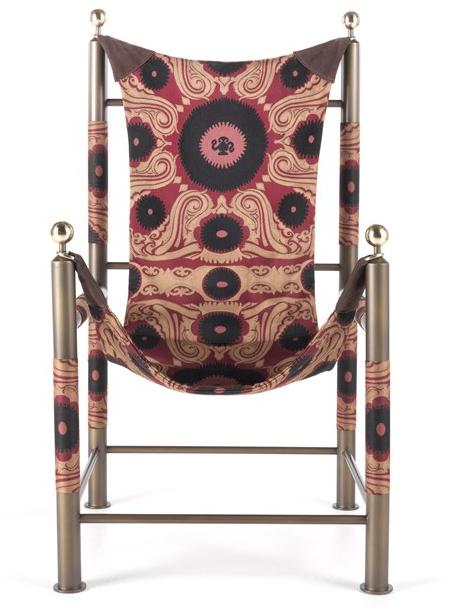 ETRO Home Interiors Кресло из ткани с подлокотниками Babel E.bab.221.a - Вид №1