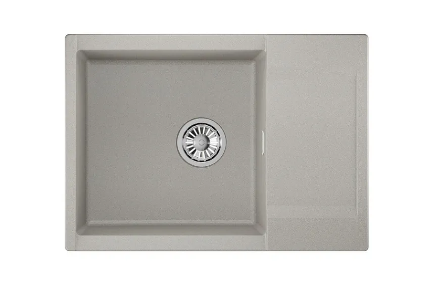 ES-7003, БАЗАЛЬТ, кухонная мойка, кварц, ESTETICA GRANULA 7003-ST245 - Вид №2