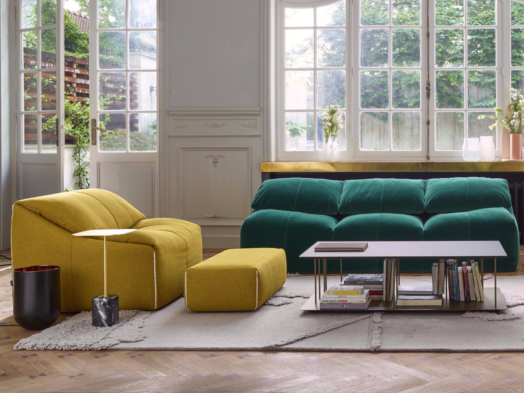3-местный съемный тканевый диван Ligne Roset Перламутровая ARCH-00104283 - Вид №2
