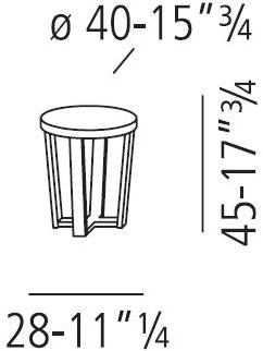 Vibieffe Круглый сервировочный стол 9500 9500050  - Вид №5