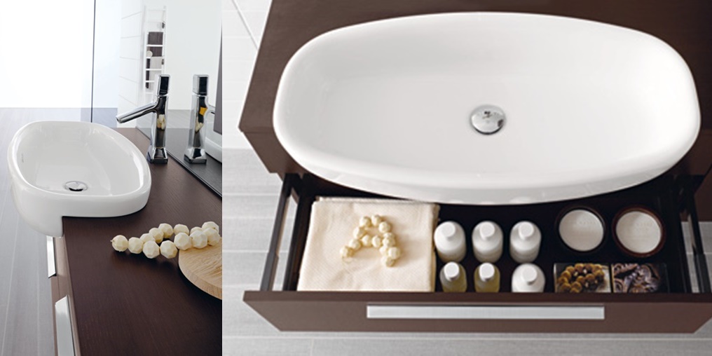 Комбинация ванной комнаты FLY126 в отделке Planet 75 Ceramica / Rovere Wengè MILLDUE FLY - Вид №1