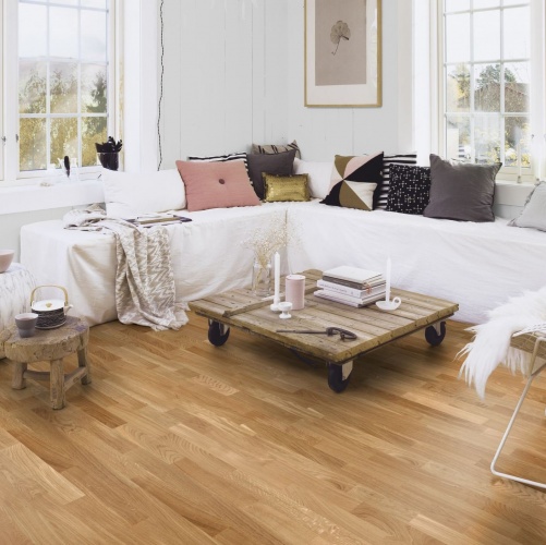 Спортивный паркет Boen Strongline Contract Спортлак Дуб Натур (Гладкая) 2200х139 мм EI37STLD - Вид №7