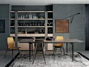 Shake Прямоугольный деревянный обеденный стол Hio