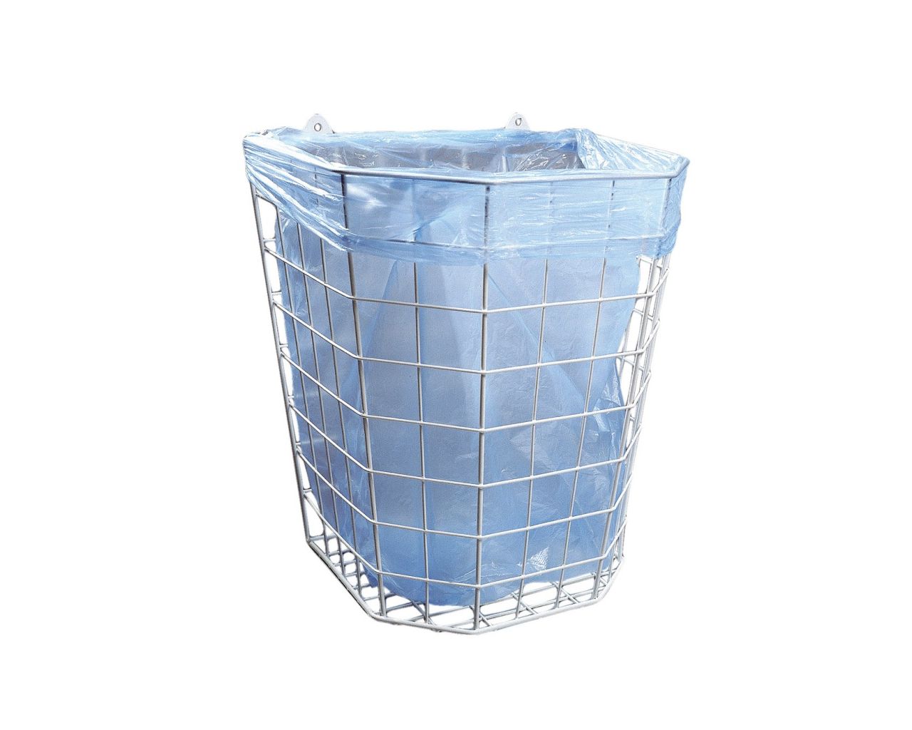 B1A Подвесная сетчатая корзина емкостью 22 л из прутьев, покрытых полиэтиленом белого цвета. Merida 