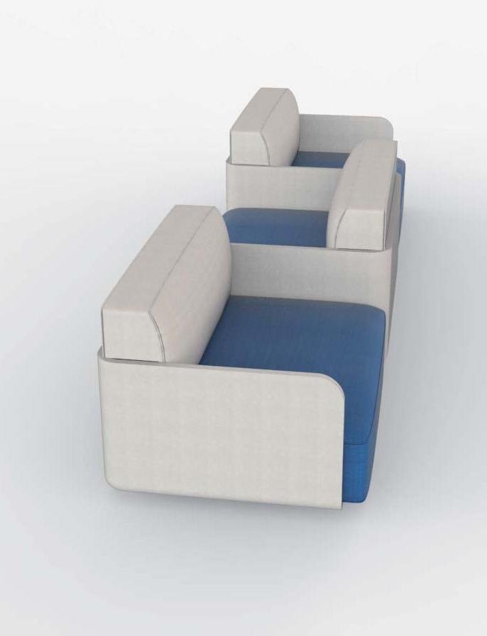 Manufatti Viscio Модульный диван с огнестойкой обивкой Air sun-id-1417286 - Вид №1