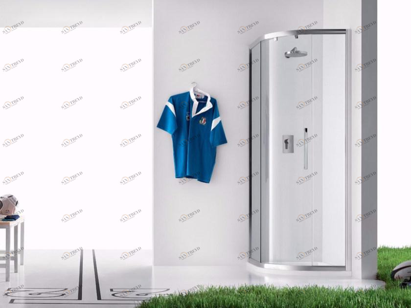 INDA® Душевая кабина угловая стеклянная с раздвижной дверцей Praia sun-id-1438627