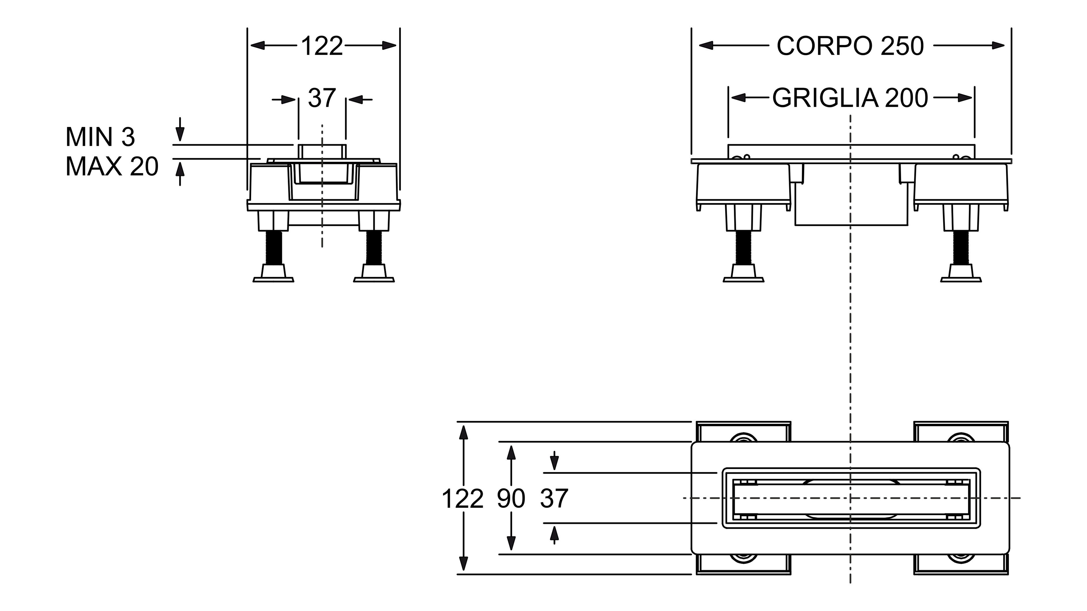 Слив в полу Bonomini Canalissima ARCH-00109330 - Вид №1