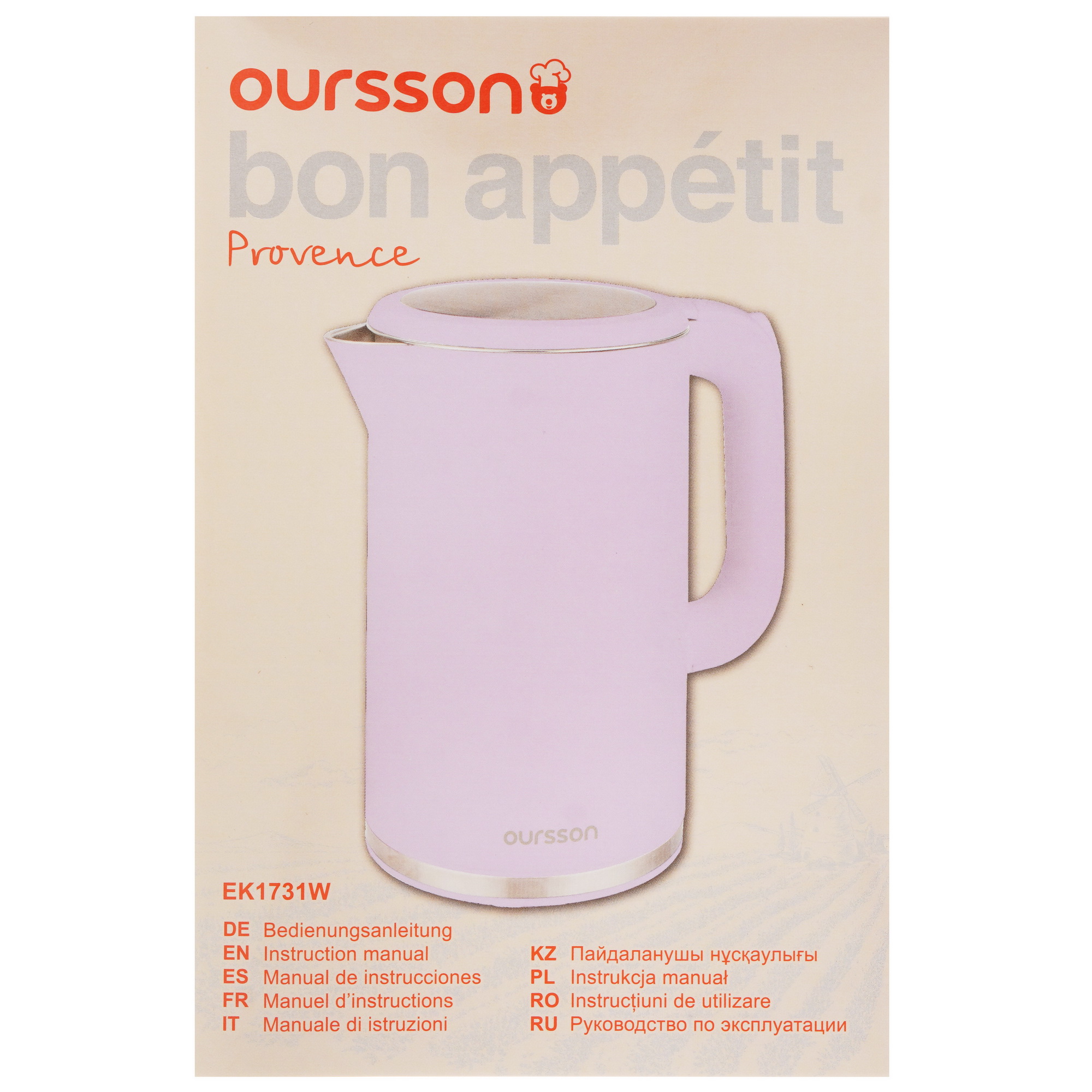 5360472 Электрочайник Oursson EK1731W/PR розовый STDN-0032796 - Вид №5