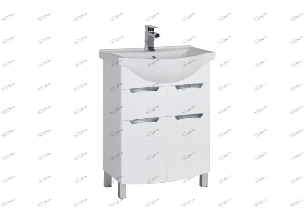 Тумба с раковиной Aquanet Асти 65 белый 0017776900177618