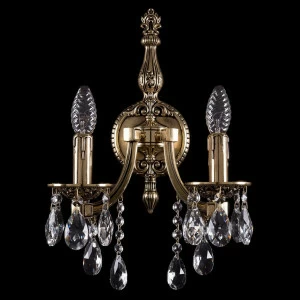 Бра Bohemia Ivele 1871/2/150/B/GB BOHEMIA IVELE СВЕЧА 077605 Золото;прозрачный