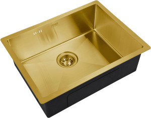 Мойка кухонная ZorG Inox R SZR-5844 BRONZE из нержавеющей стали, бронза