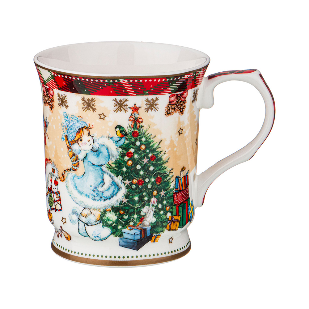 415-2113 Посуда фарфоровая Кружка "С НОВЫМ ГОДОМ!"3 400 мл Lefard 