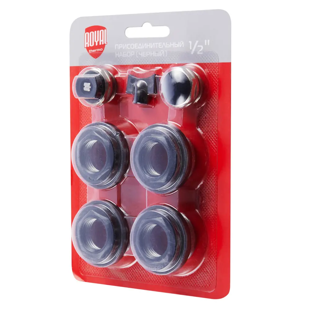 Монтажный комплект для радиатора Royal Thermo 1/2" сталь черный 7 шт STLM-2017549 - Вид №1