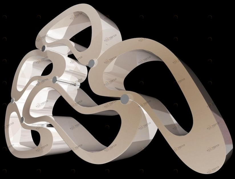 CEDRIMARTINI Модульный открытый книжный шкаф sun-id-1448516