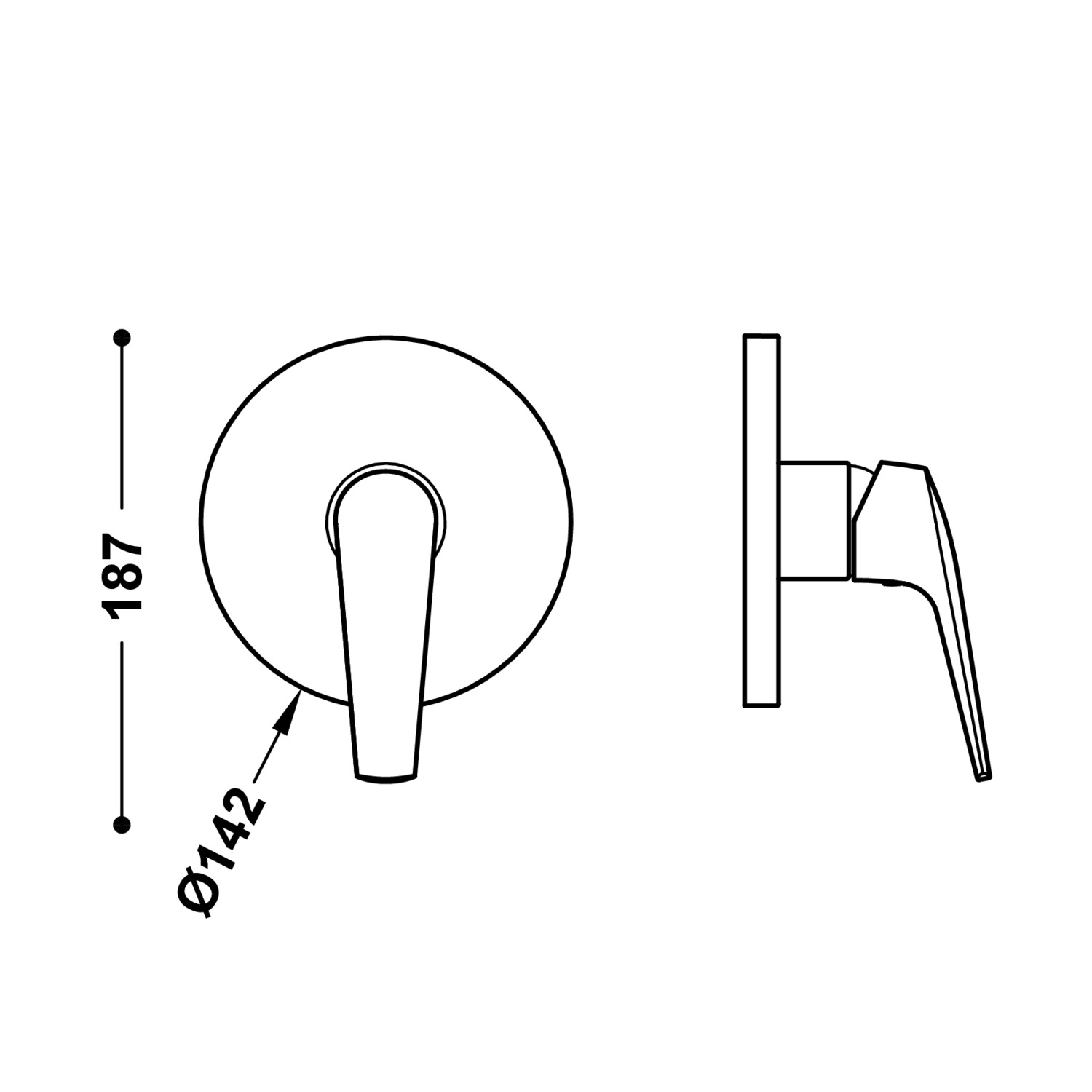 Видимая часть RAPID-BOX для скрытого одностороннегоRapid-box-28127810AC TRES Fuji - Вид №1