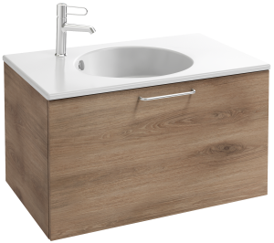 EB2512-R5-N18 Тумба под столешницу 80 см, 1 верхний ящик, хромированная ручка JACOB DELAFON ODÉON RIVE GAUCHE