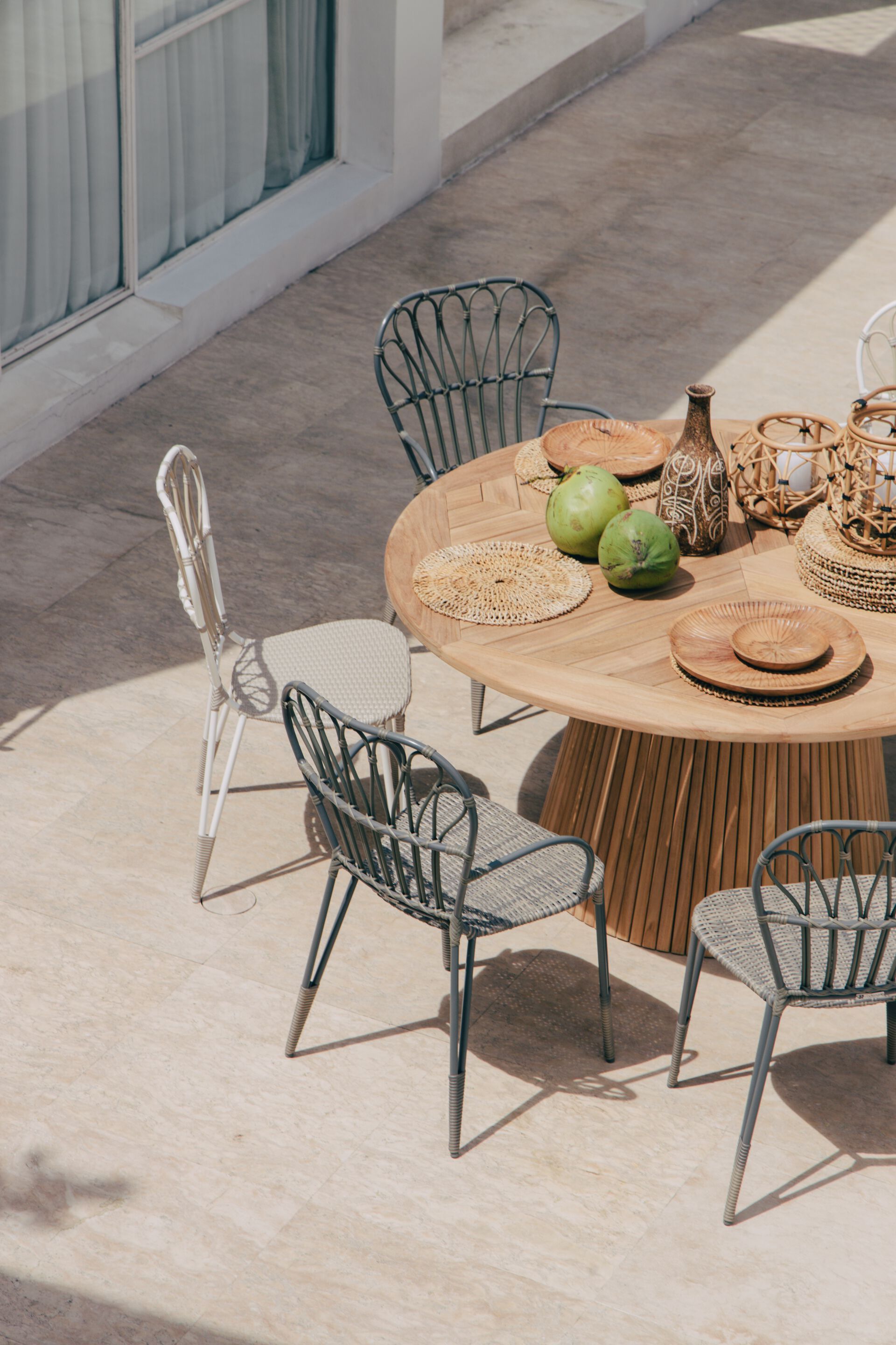 Круглый стол из тикового дерева cbdesign Tino ARCH-00117165 - Вид №5