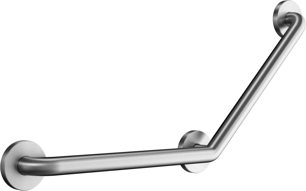 B615-B Изогнутый поручень из нержавеющей стали на 135°, 3-точечная фиксация