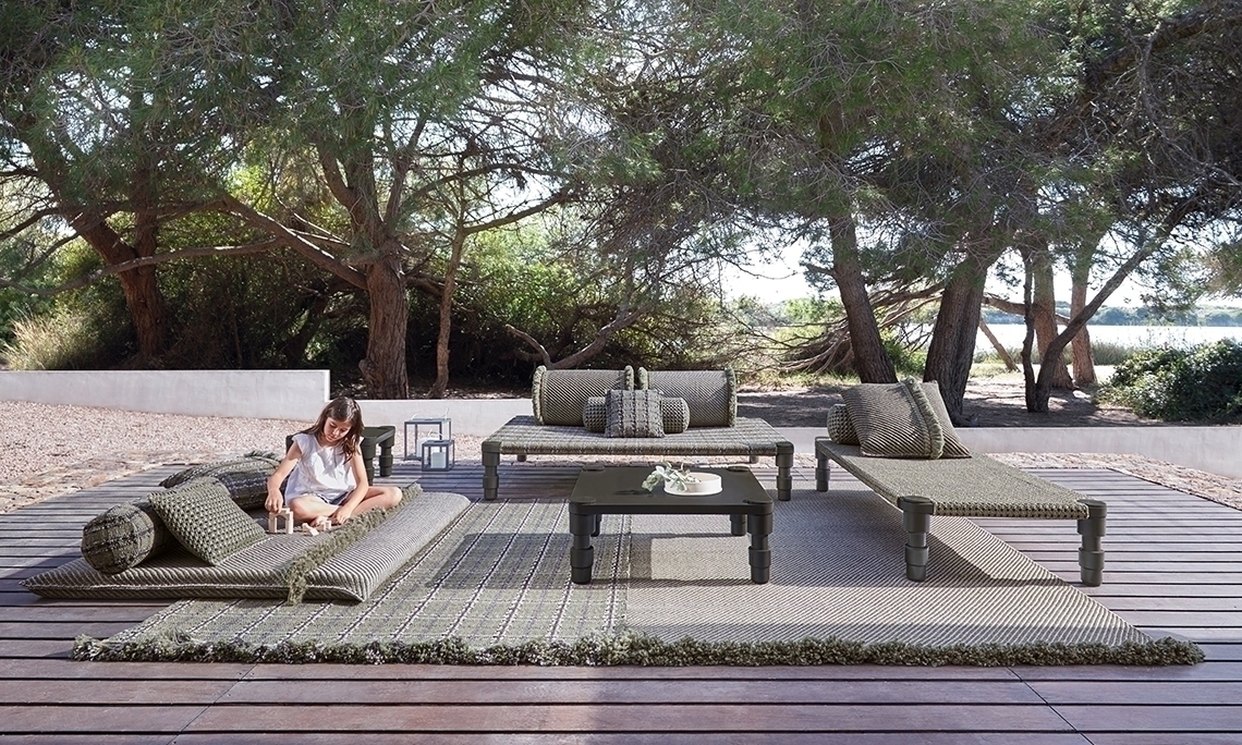 070680 Ковер GL Diagonal aloe-grey 90x200 см GAN Garden Layers