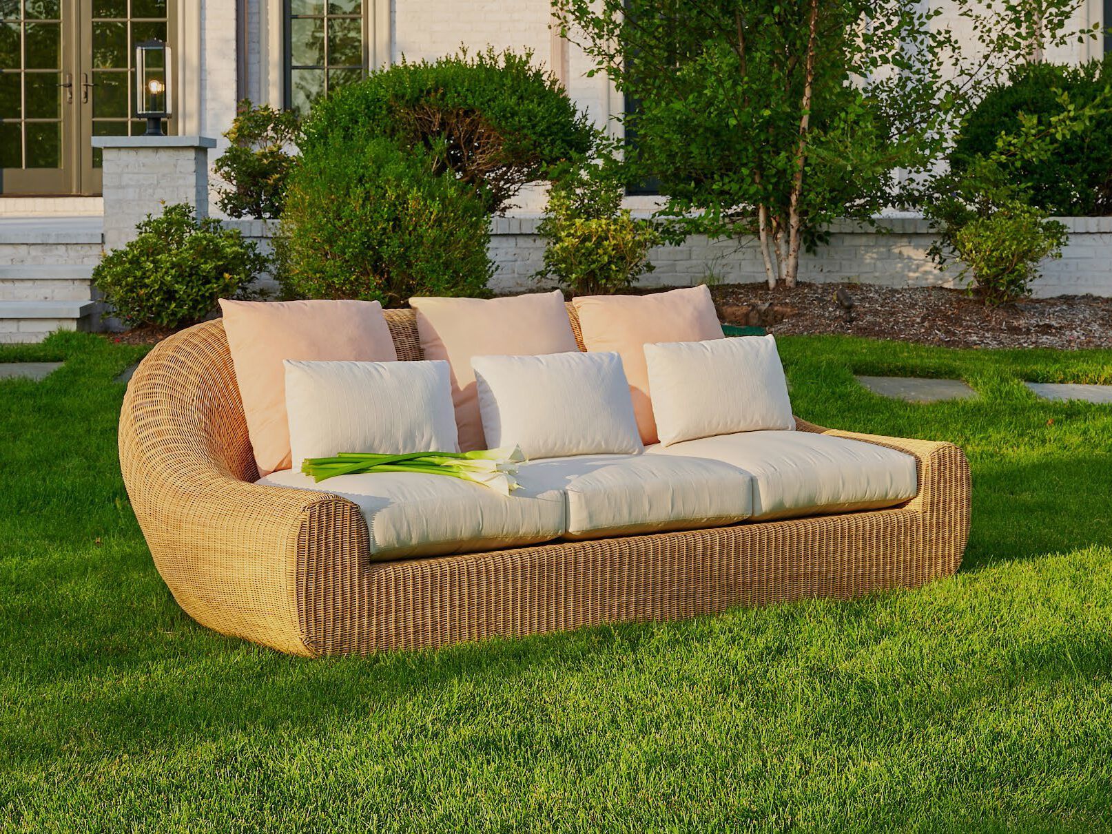 3-местный мягкий садовый диван из смолы Walters Randi ARCH-00046319 - Вид №2