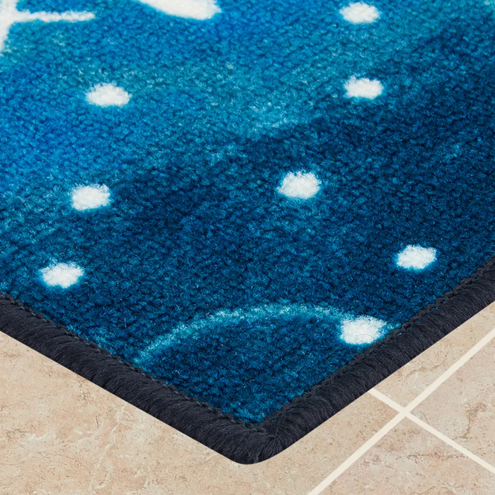 Коврик С новым годом 50x80 см нейлон цвет синий CTIM STLM-2079542 - Вид №1