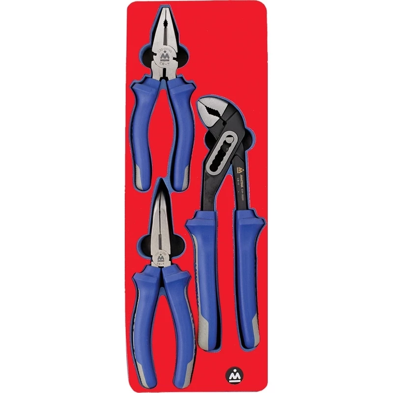 МАСТАК Набор пассатижей и бокорезов, ложемент, 3 предмета Верстакофф 5-3003