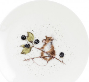 10637571 Royal Worcester Тарелка закусочная Royal Worcester "Забавная фауна. Мышка" 20см Фарфор костяной